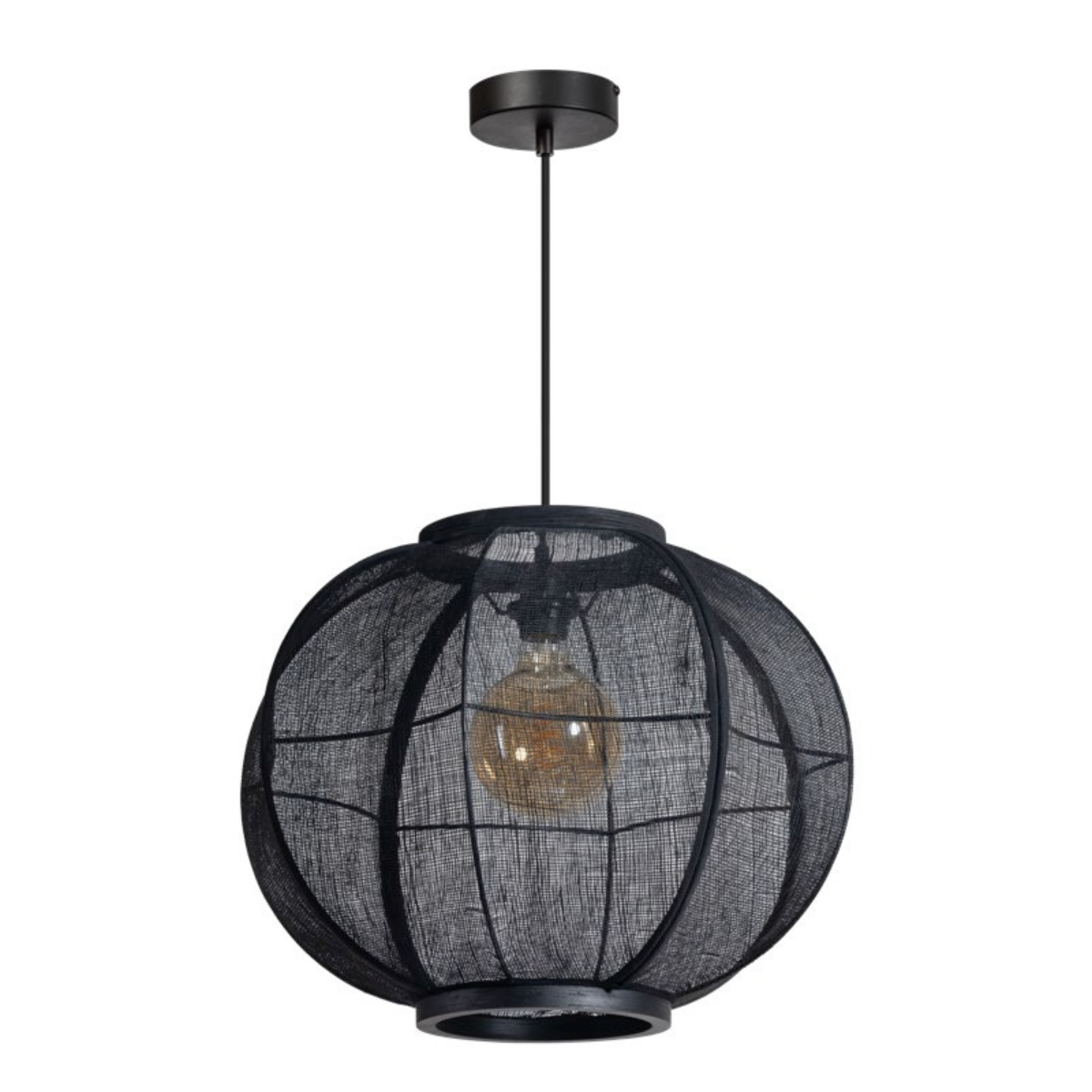 ETH Hanglamp Fabric Zwart S