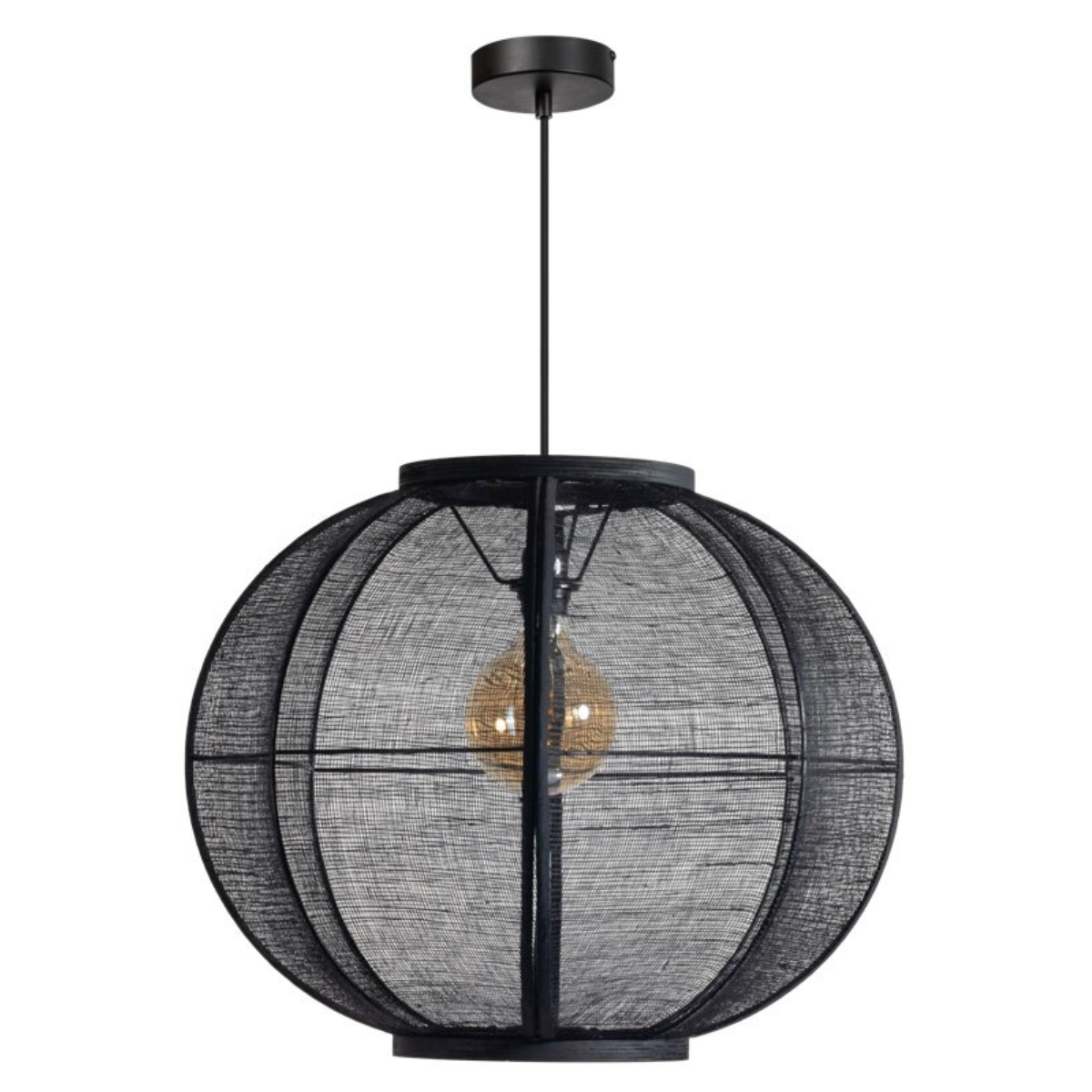 ETH Hanglamp Fabric Zwart M
