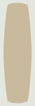 ETH Plafondplaat Zand Deens Ovaal zonder gaten 130 x 40cm