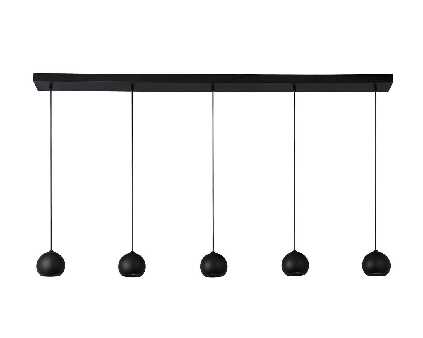 Searchlight Eindhoven 5Lt Bar Hanglamp Sand Zwart Metaal