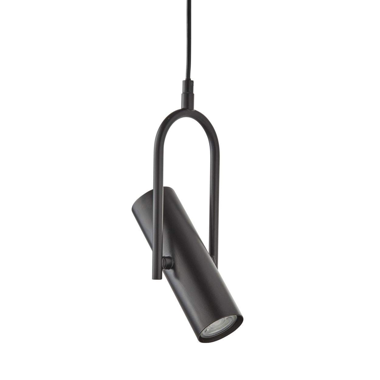 Searchlight Telescope Hanglamp Mat Zwart Metaal
