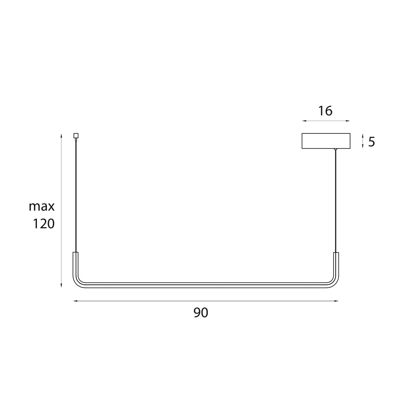Maxlight P0644 Hanglamp Urus 17W
