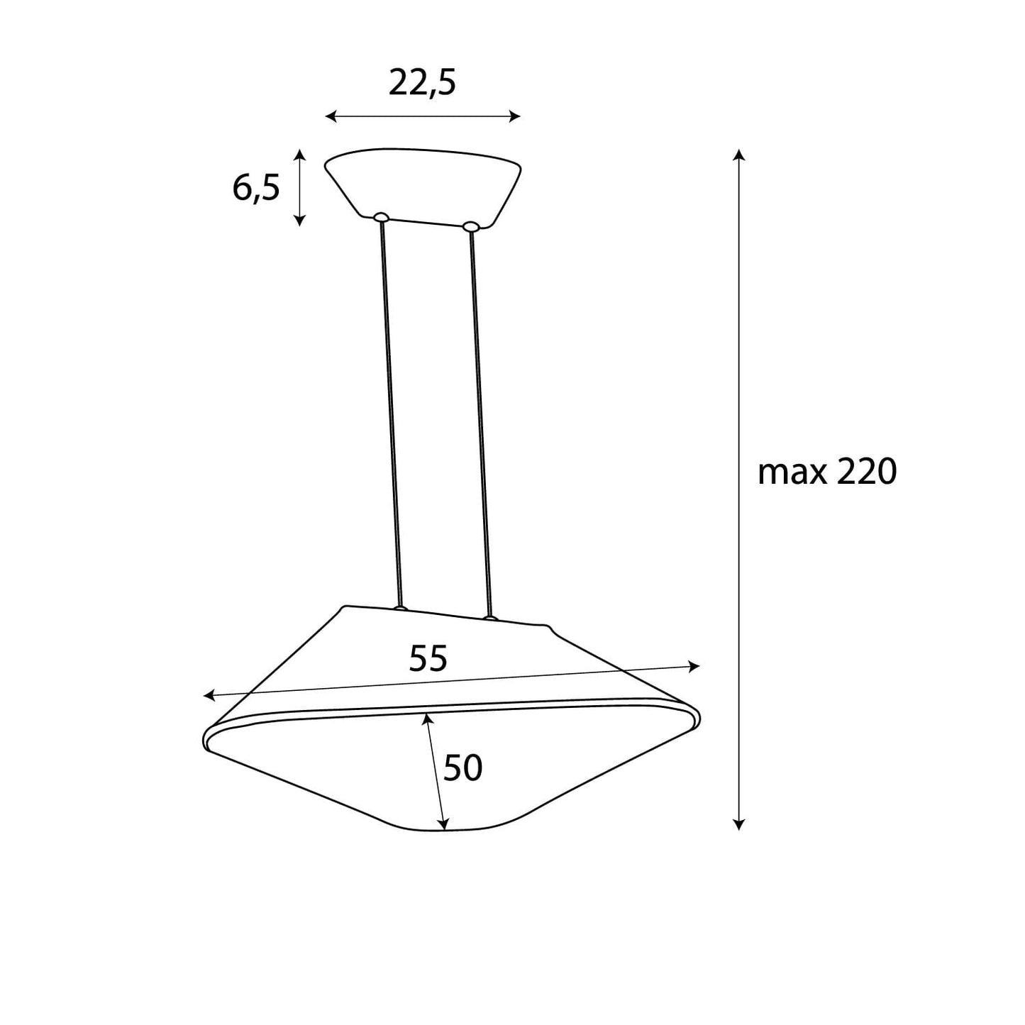 Maxlight P0569 Hanglamp Carbon Aarde Geel&Grijs