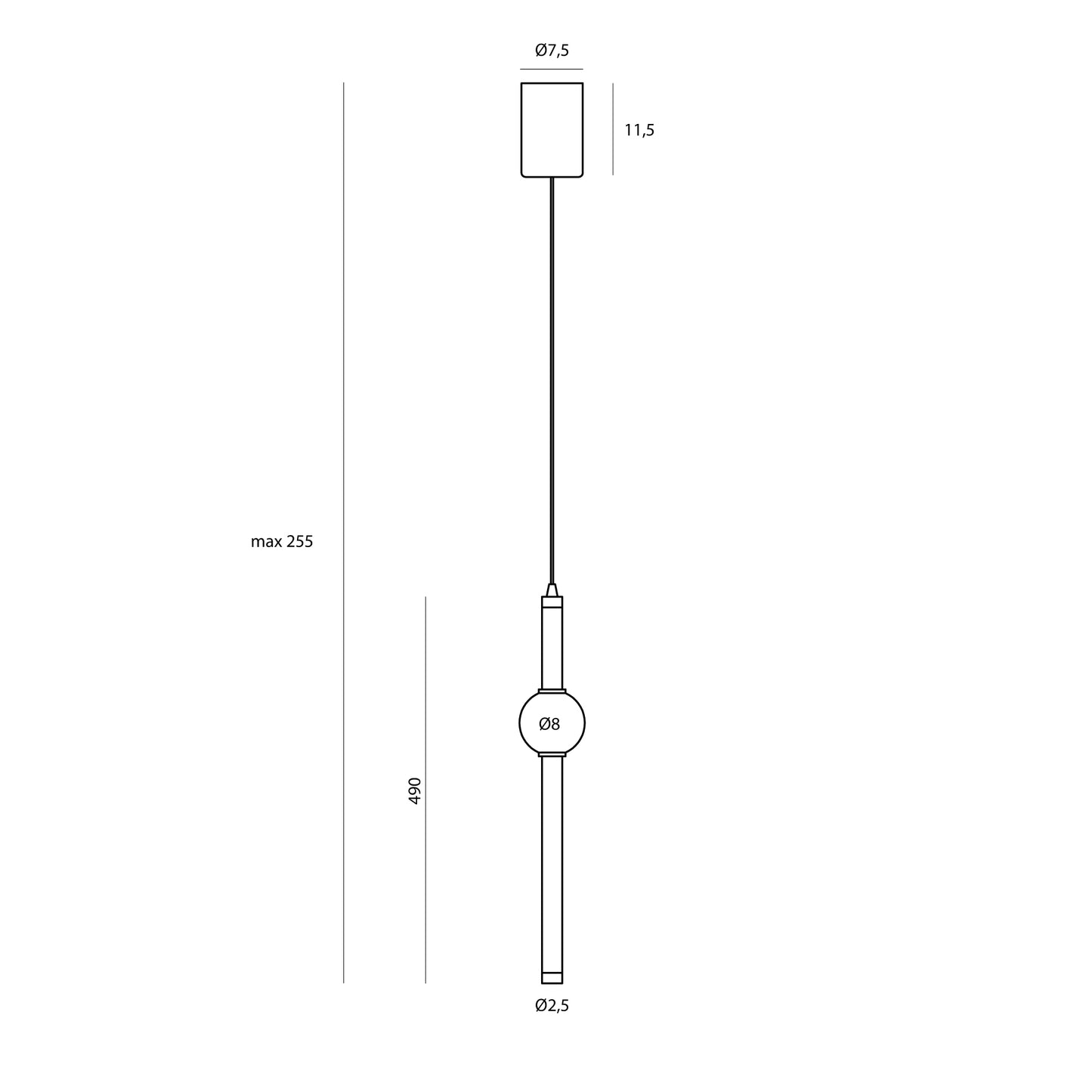 Maxlight P0612 Hanglamp Verdes