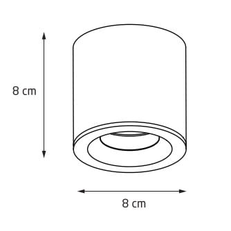 Maxlight C0216 Opbouwspot Form Zwart Gu10 Ip65