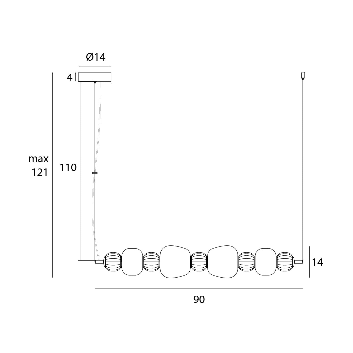 Maxlight P0631 Hanglamp Modern 35W
