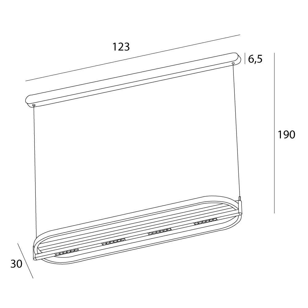 Maxlight P0553 Hanglamp Singapur Ovaal