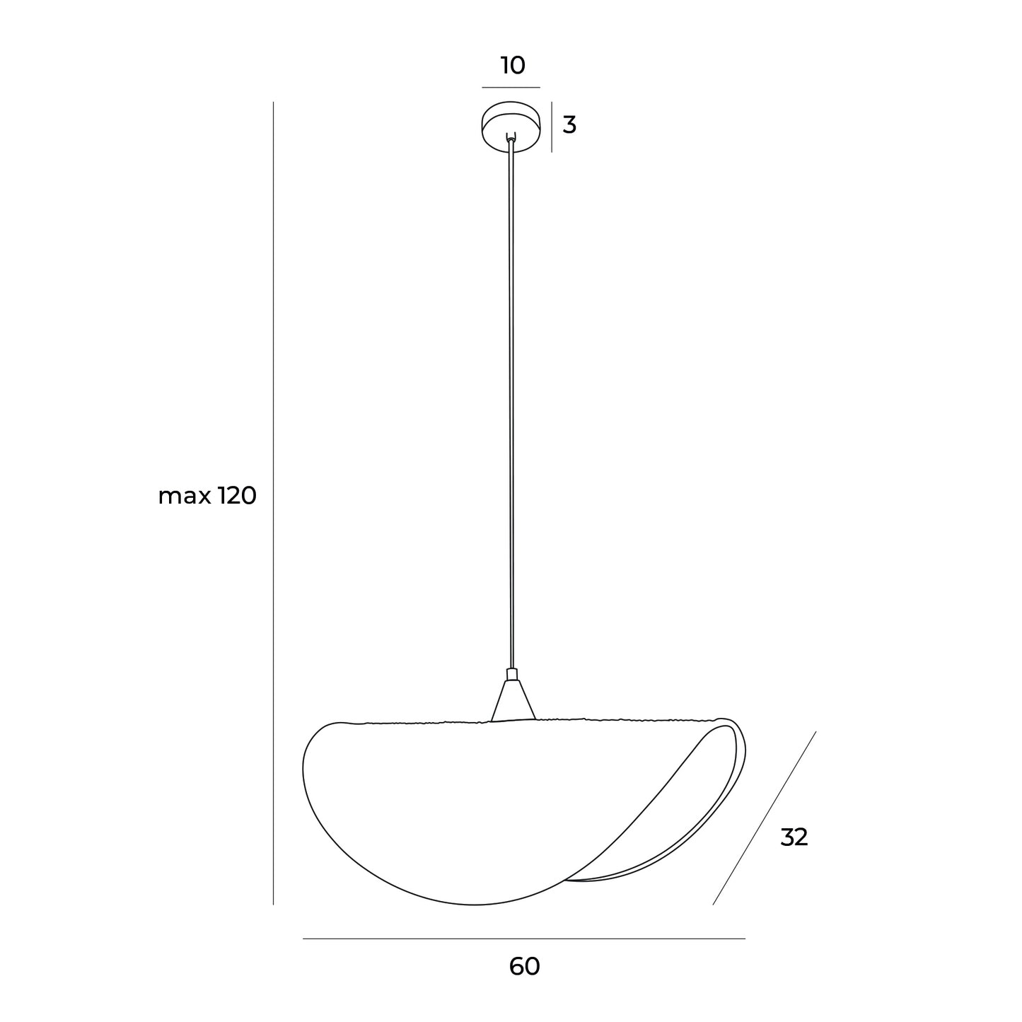 Maxlight P0498 Hanglamp Koshi I