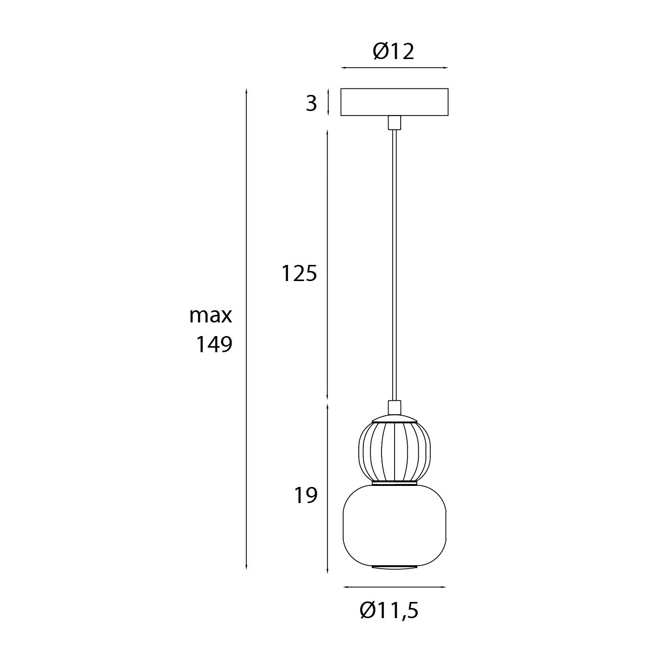 Maxlight P0624 Hanglamp Modern 5W