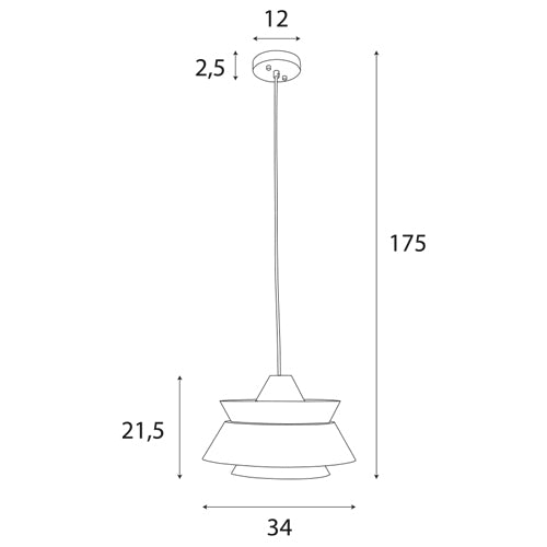 Maxlight P0549 Hanglamp Kioto