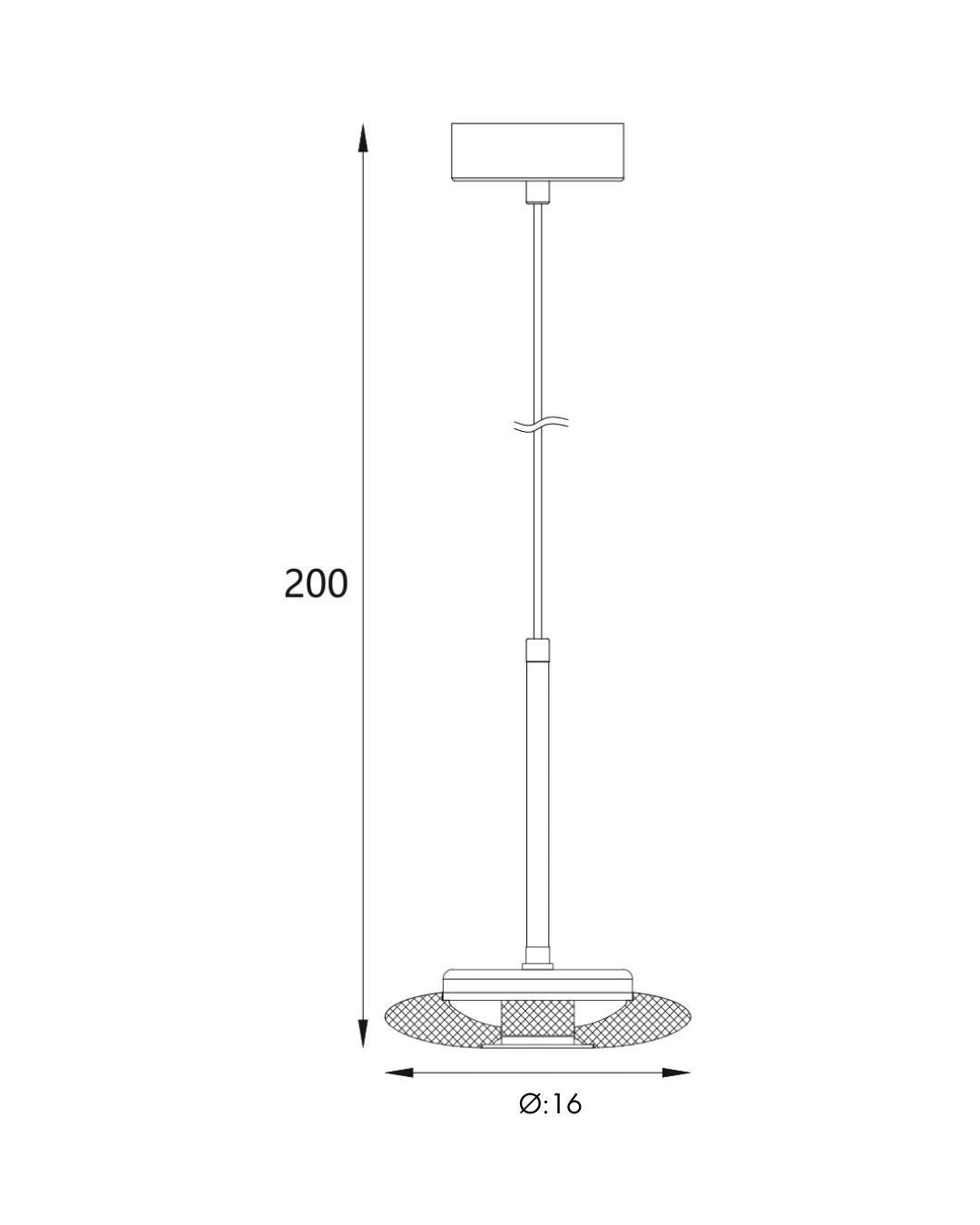 Maxlight P0649 Hanglamp Lunaris 6W