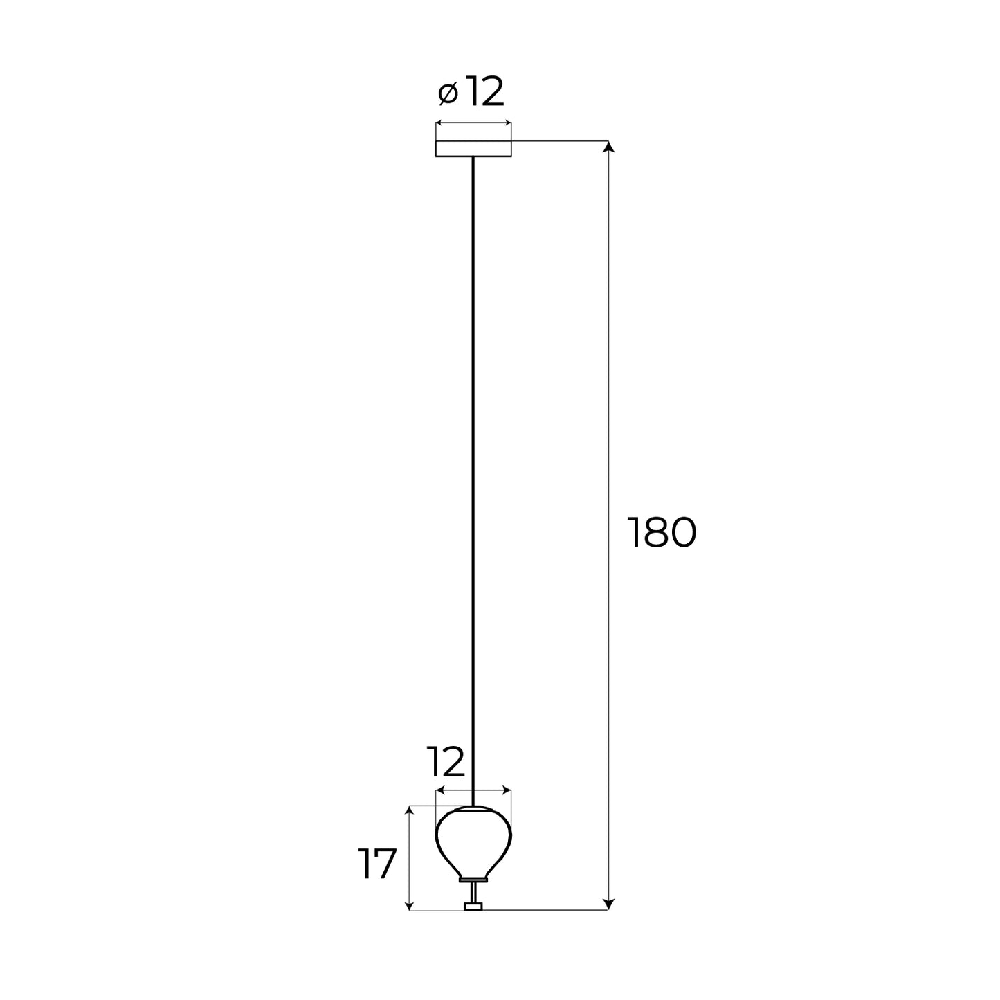 Maxlight P0527 Hanglamp Palloncini 1 Helder Glas