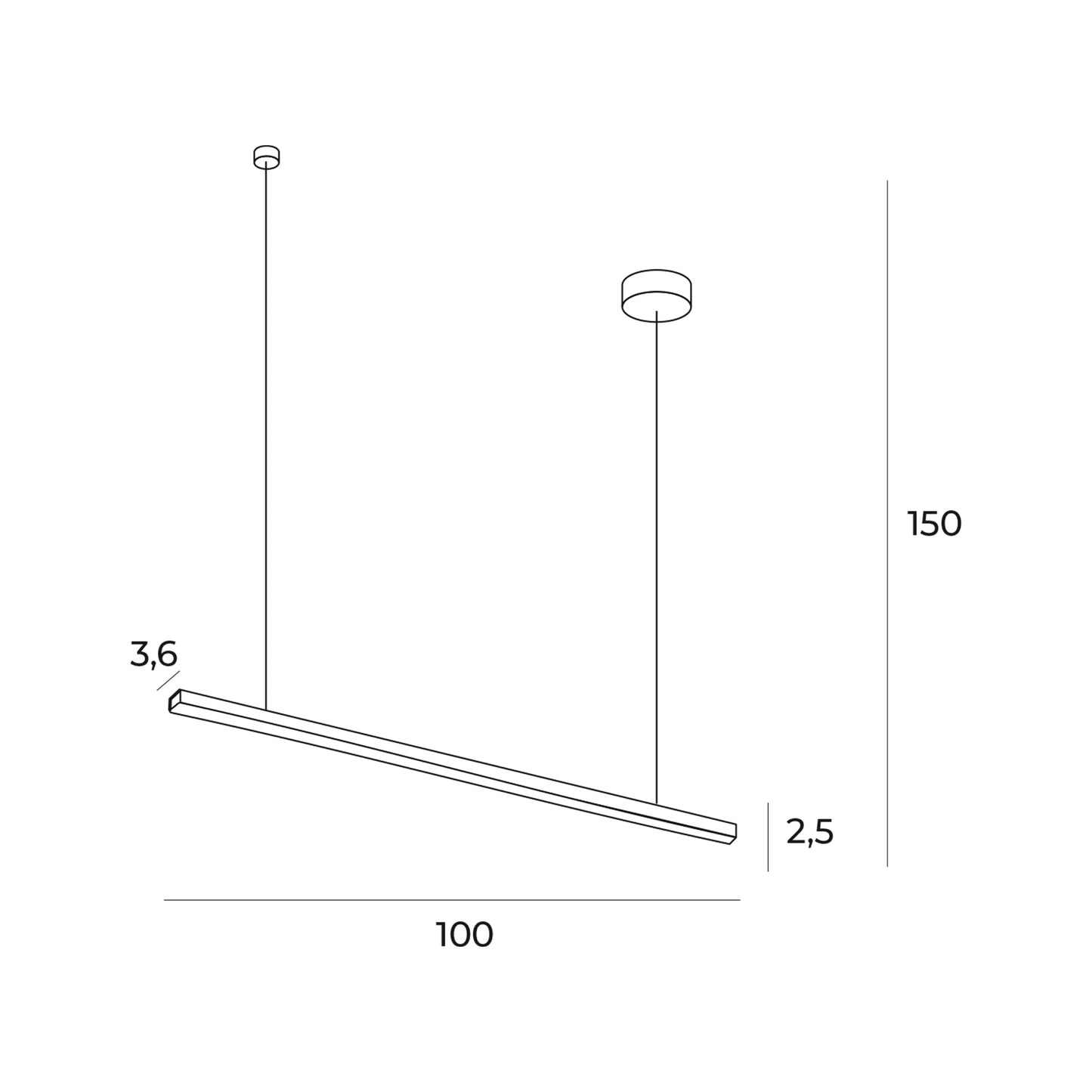Maxlight P0475D Hanglamp Trio 1 Geborsteld Goud