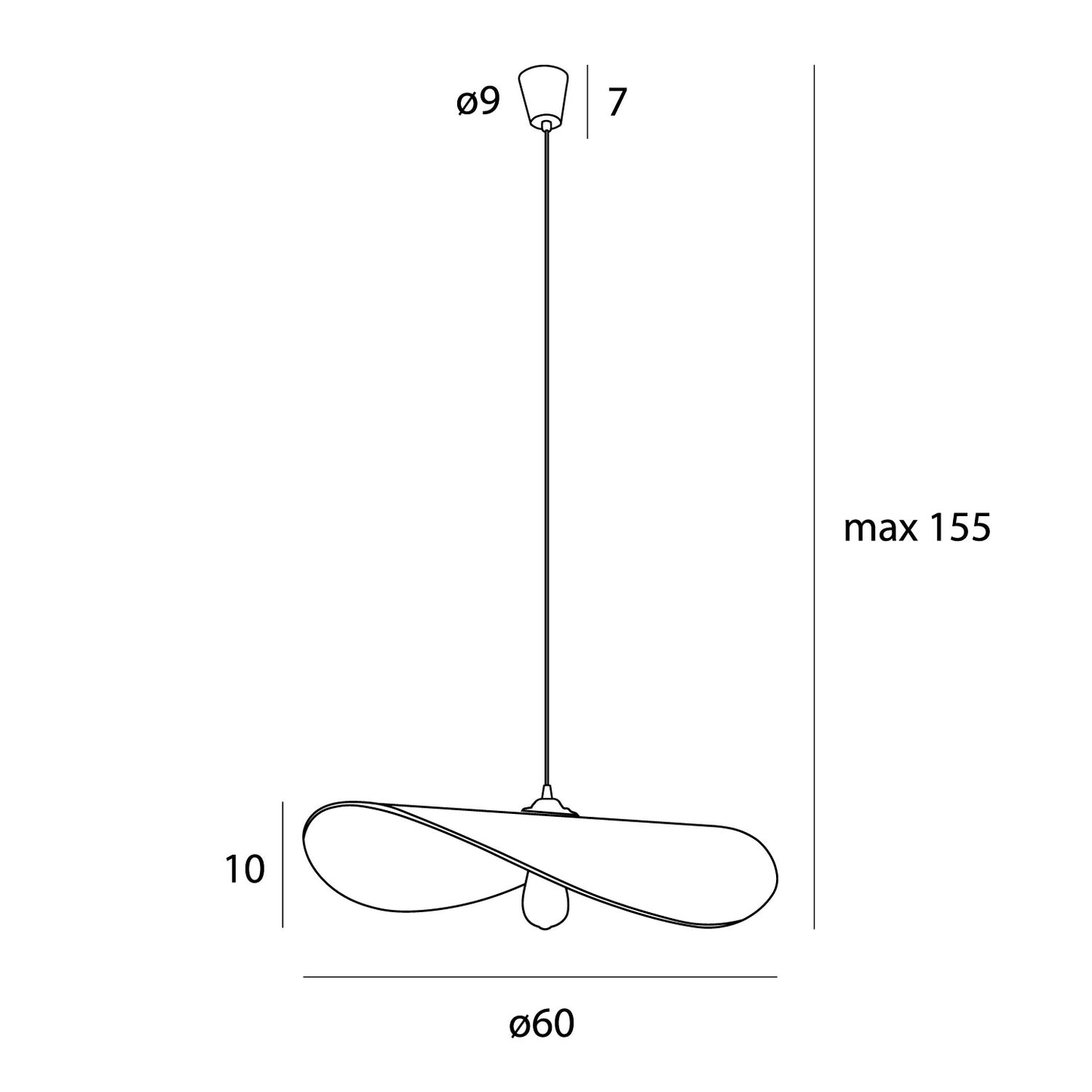 Maxlight P0582 Hanglamp Pot