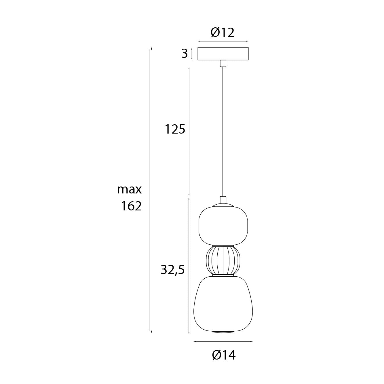 Maxlight P0628 Hanglamp Modern 13W