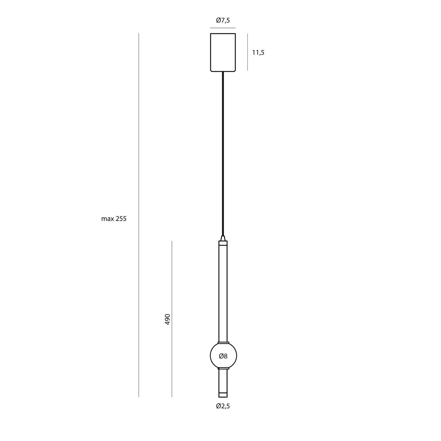 Maxlight P0611 Hanglamp Verdes