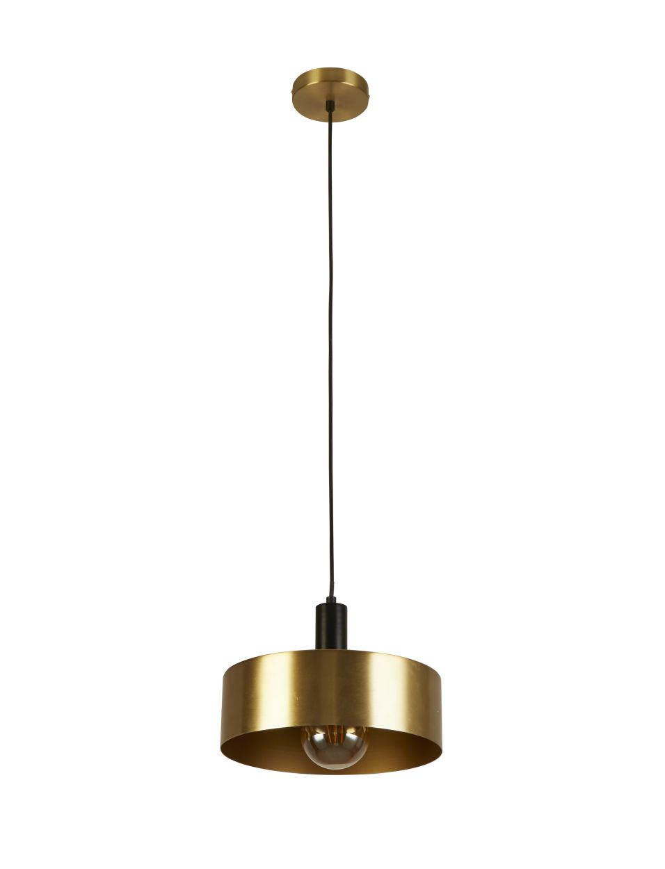 Searchlight Knox Hanglamp Zwart & Goud Metaal