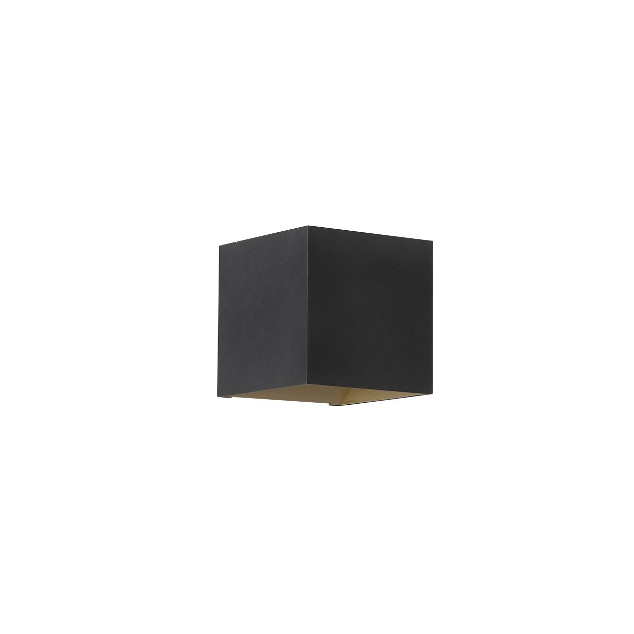 Searchlight Newton Vierkant Up&Down Wandlamp, G9, Zwart/Goud