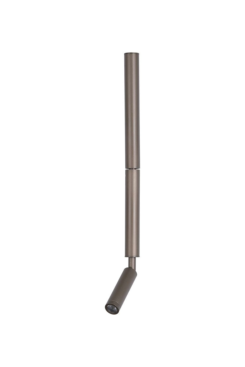 Searchlight Architect LED Wandlamp with Reading Arm, Latte Metaal