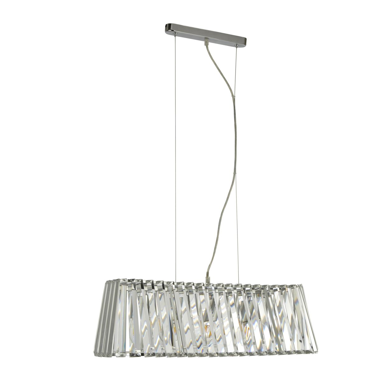 Searchlight Tiara 4Lt Hanglamp Chroom & Kristal