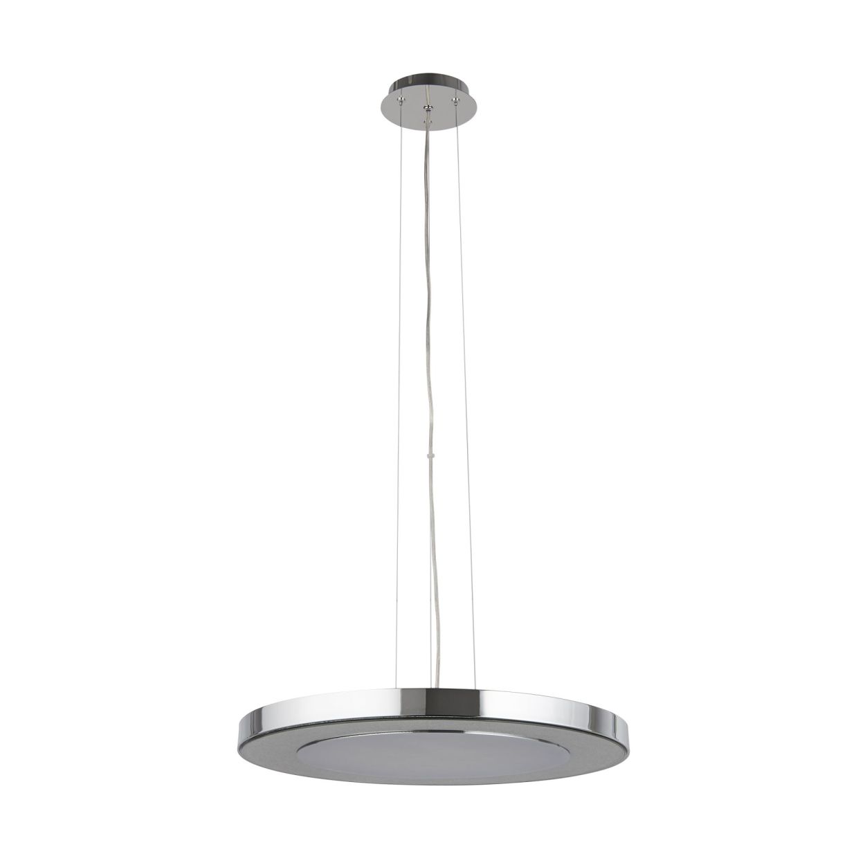 Searchlight Lexi Hanglamp Chroom Metaal & Crushed Ice Effect Glas