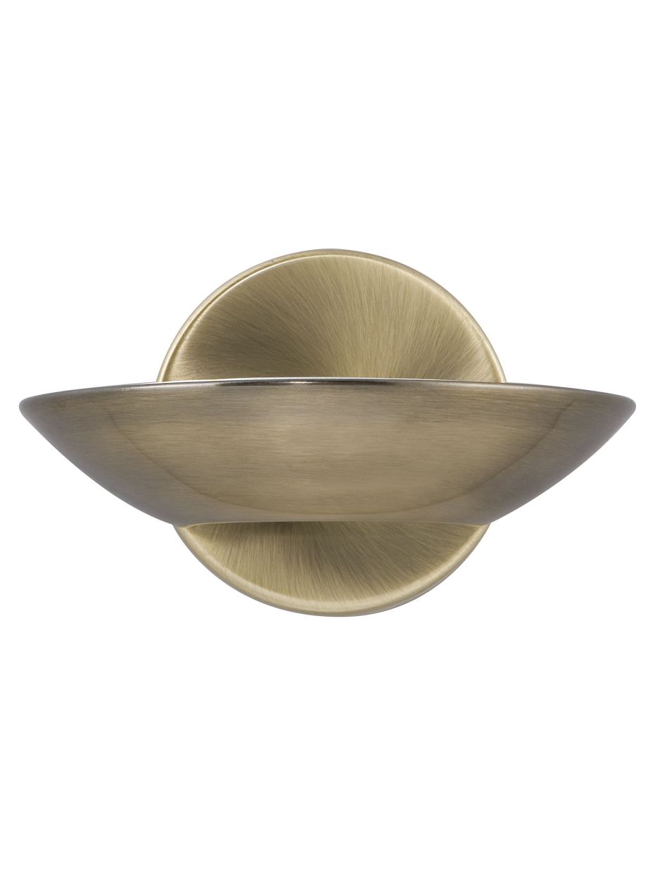 Searchlight Sardina Uplight Wandlamp Antique Messing Metaal
