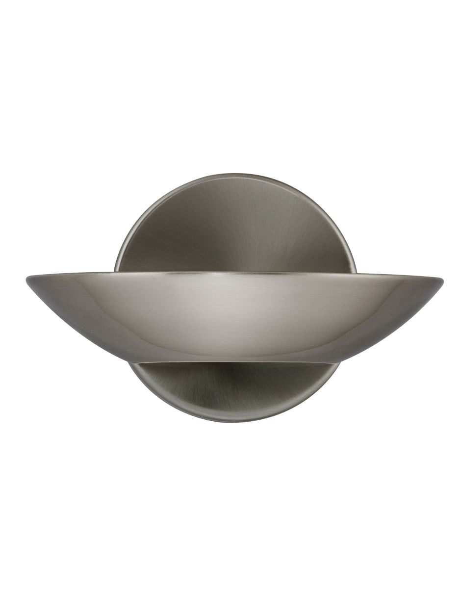 Searchlight Sardina Uplight Wandlamp Satin Zilver Metaal