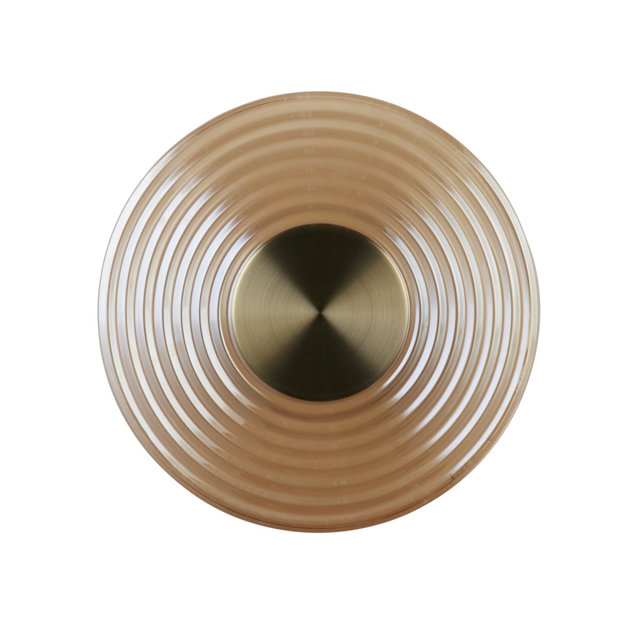 Searchlight Cleo LED Wandlamp, Antique Messing Metaal with Amber Glas