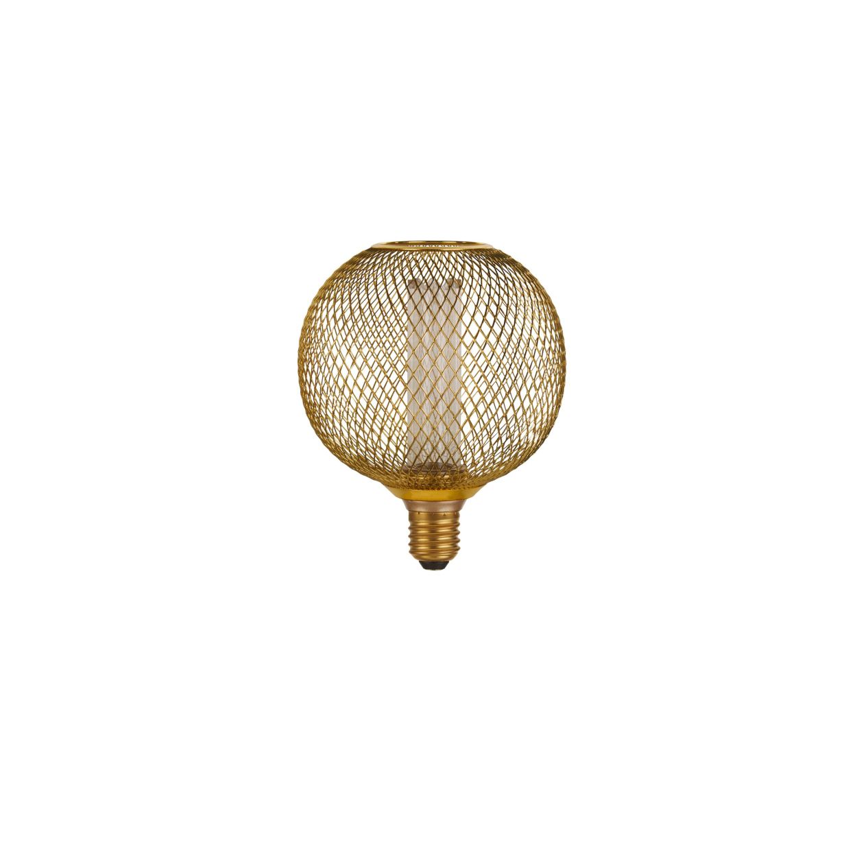 Searchlight Wire Mesh Effect Globe Lamp Goud Metaal (4.5W, 4000K)