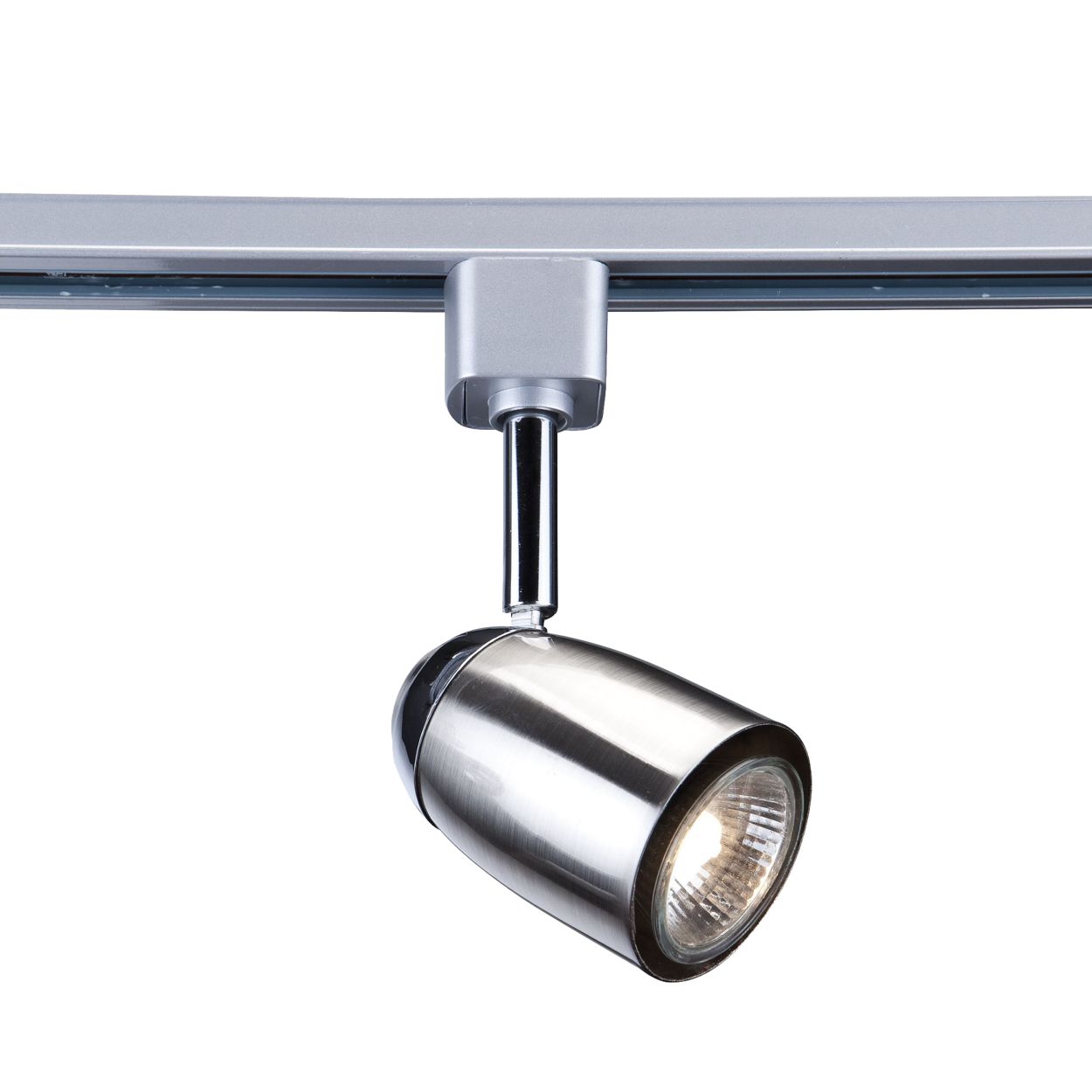 Searchlight Track & Spot Domed Head Satin Zilver