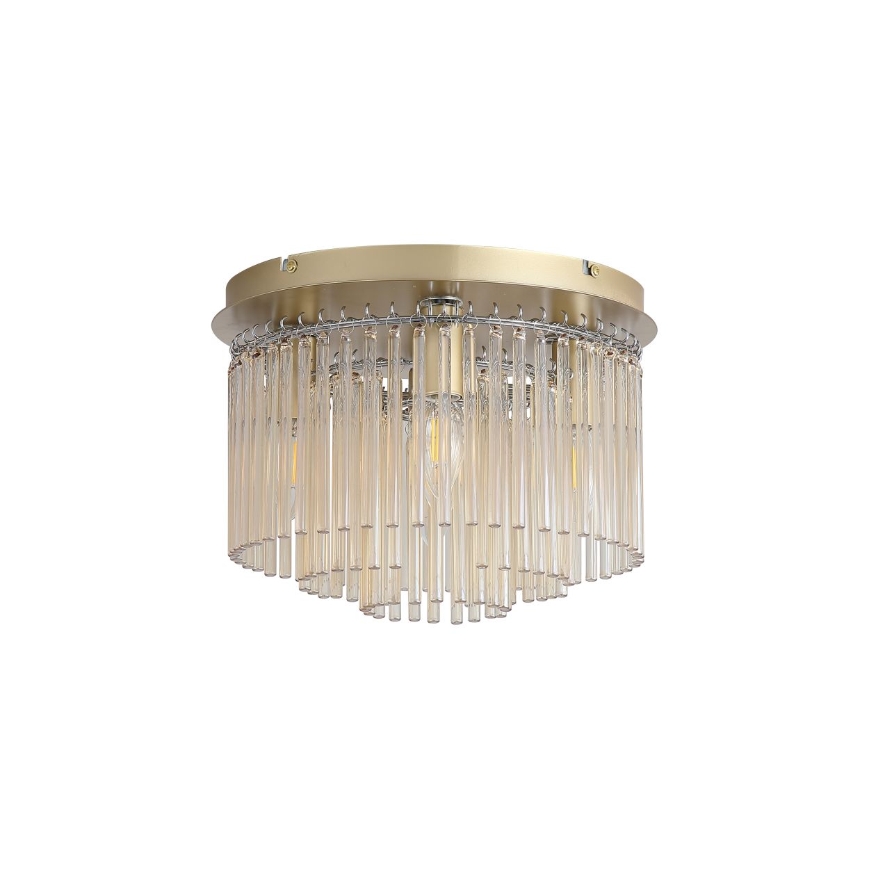 Searchlight Swizzle 5Lt Flush, Goud Metaal with Champagne Rods