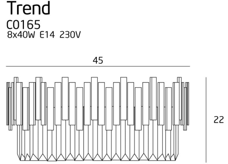 Maxlight C0165 Plafondlamp Trend 45Cm