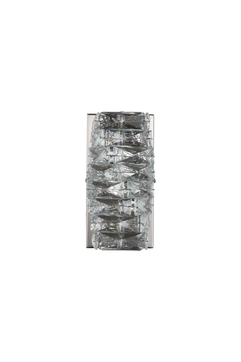 Searchlight Modena LED Wandlamp, Chroom with Helder Kristal
