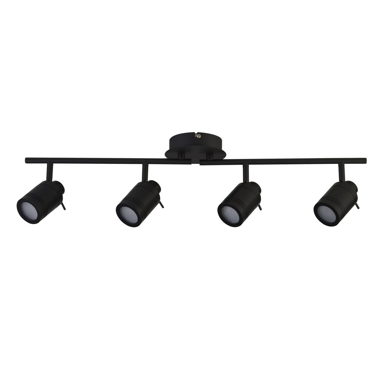 Searchlight Samson 4Lt Split Bar Spot Zwart Metaal