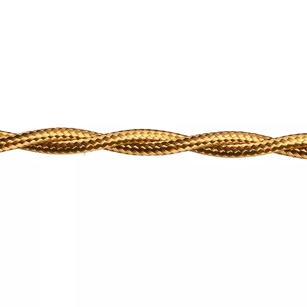Stofkabel Gedraaid Goud per meter