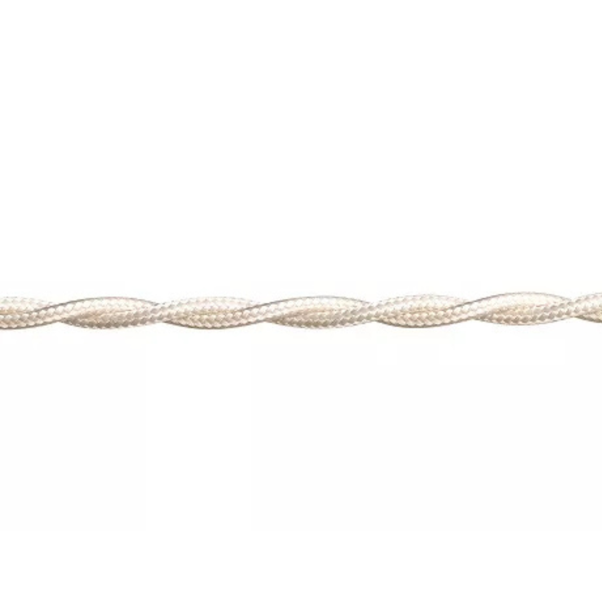 Stofkabel Gedraaid Ivoor per meter