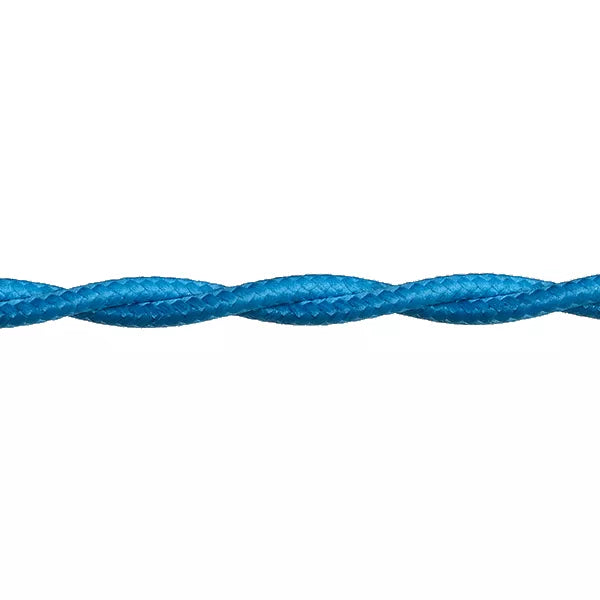 Stofkabel Gedraaid Turquoise per meter