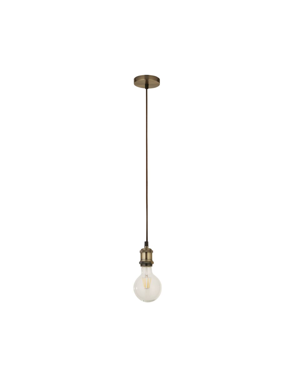 Searchlight Antique Messing 1Lt Cable Hanglamp