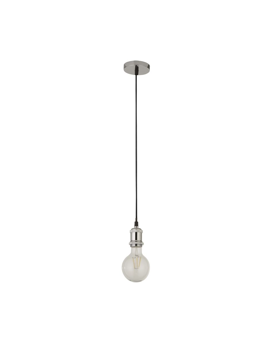 Searchlight Chroom 1Lt Cable Hanglamp