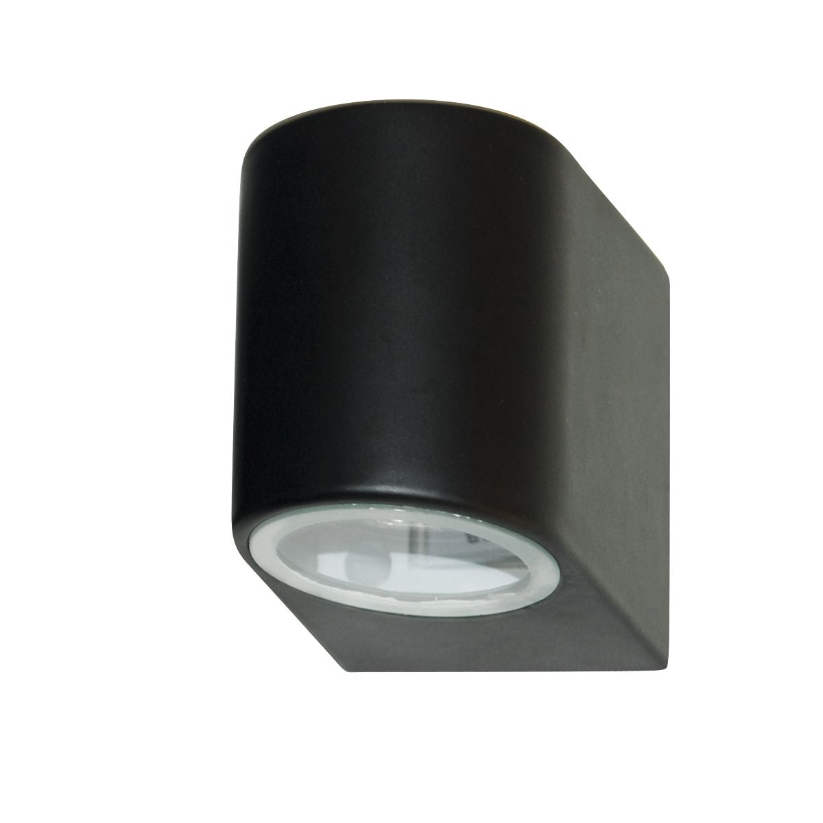 Searchlight Eiffel Buiten Wandlamp Zwart Metaal, Helder & Mat Glas