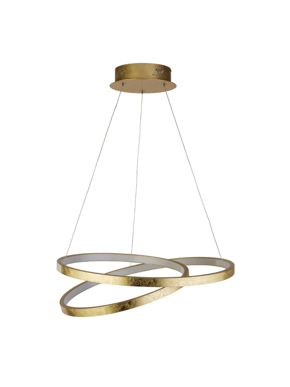 Searchlight Float Hanglamp Goud Leaf Metaal & Opal