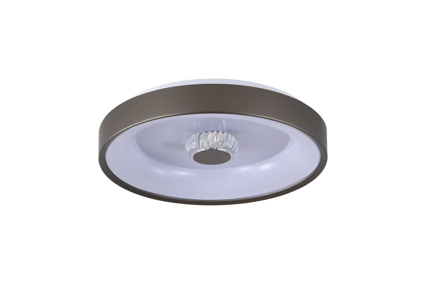 Searchlight Polka LED Flush Plafondlamp, Latte
