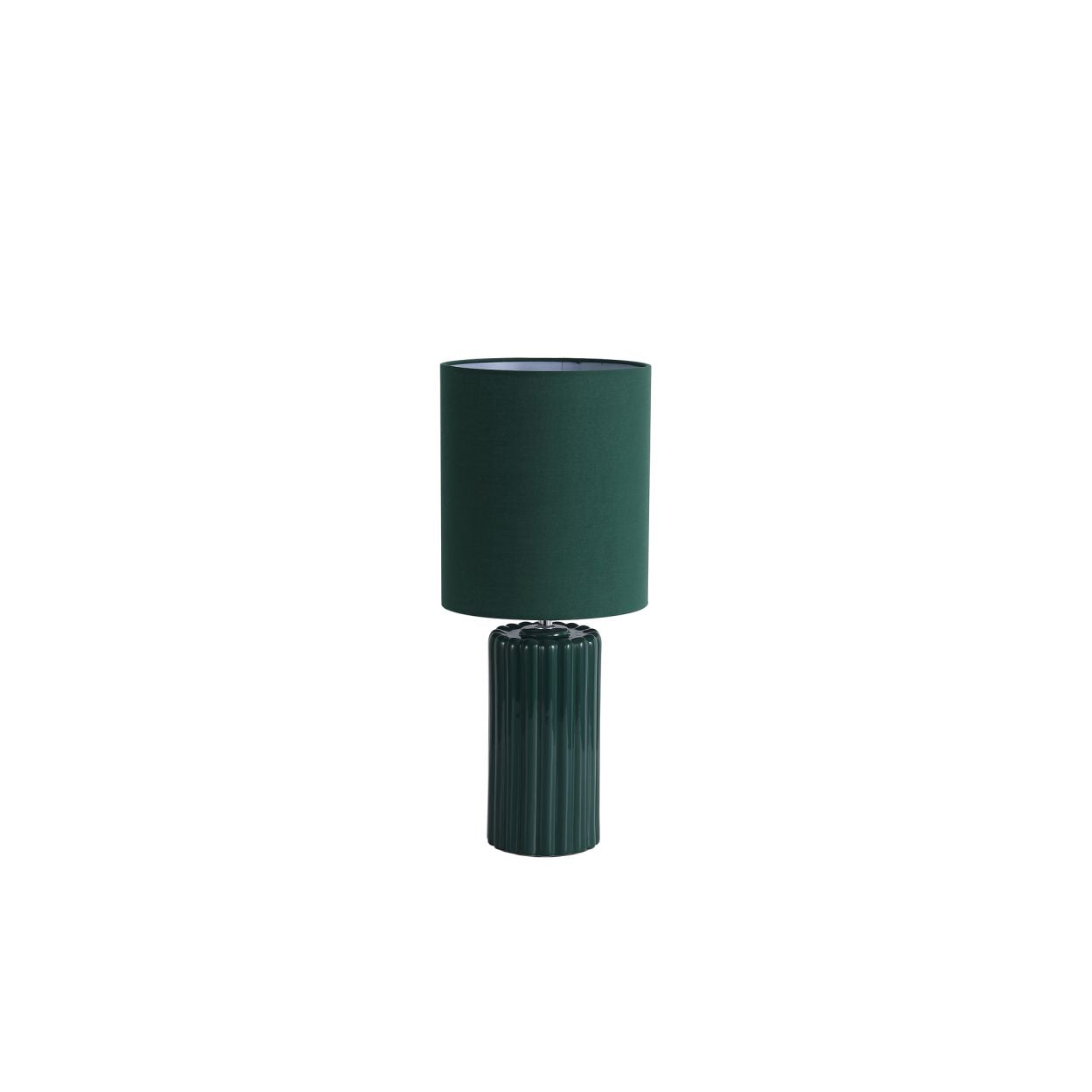 Searchlight Groove 1Lt Tafellamp, Olive Groen with matching Lampenkap