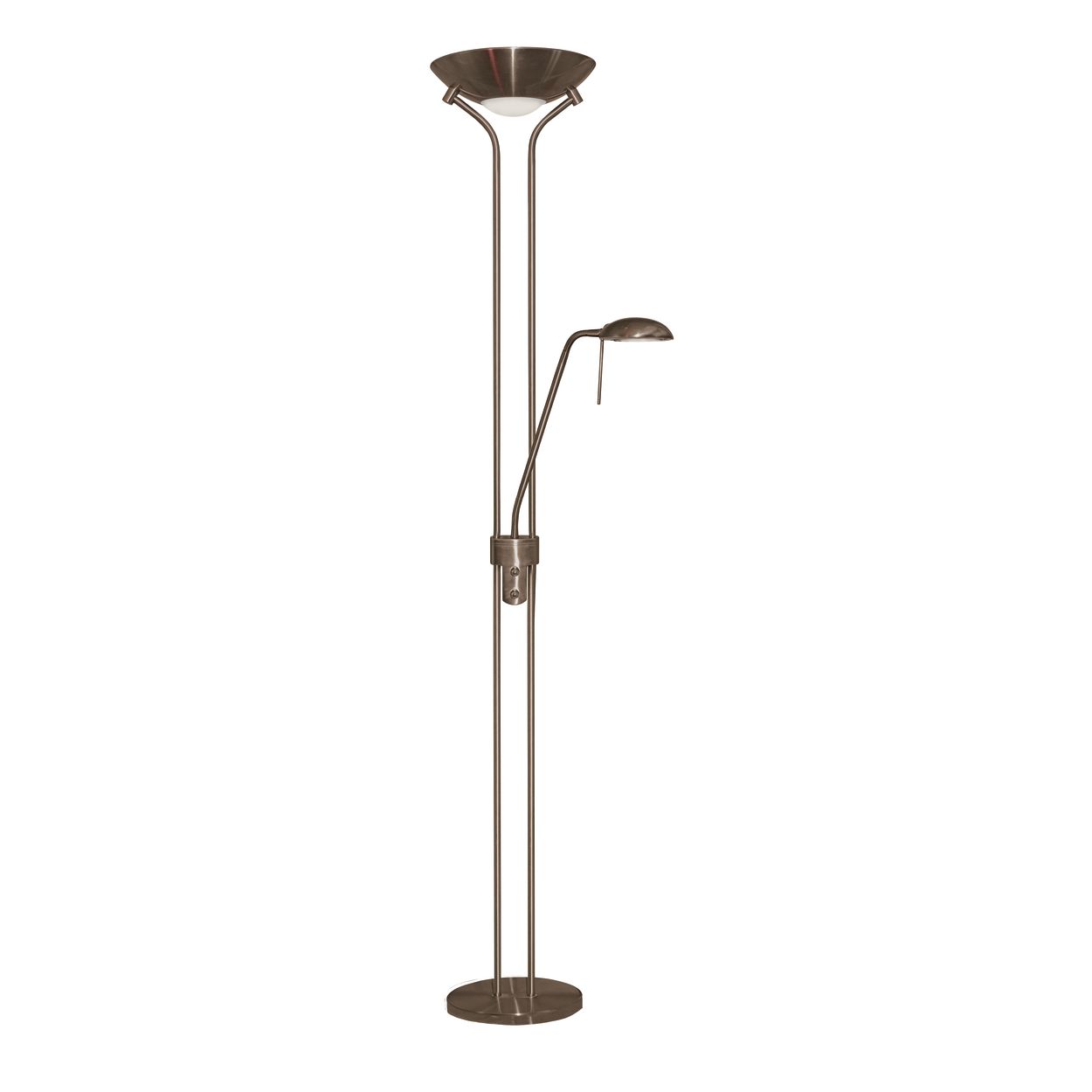 Searchlight Mother & Child Vloerlamp Antique Messing Metaal & Glas