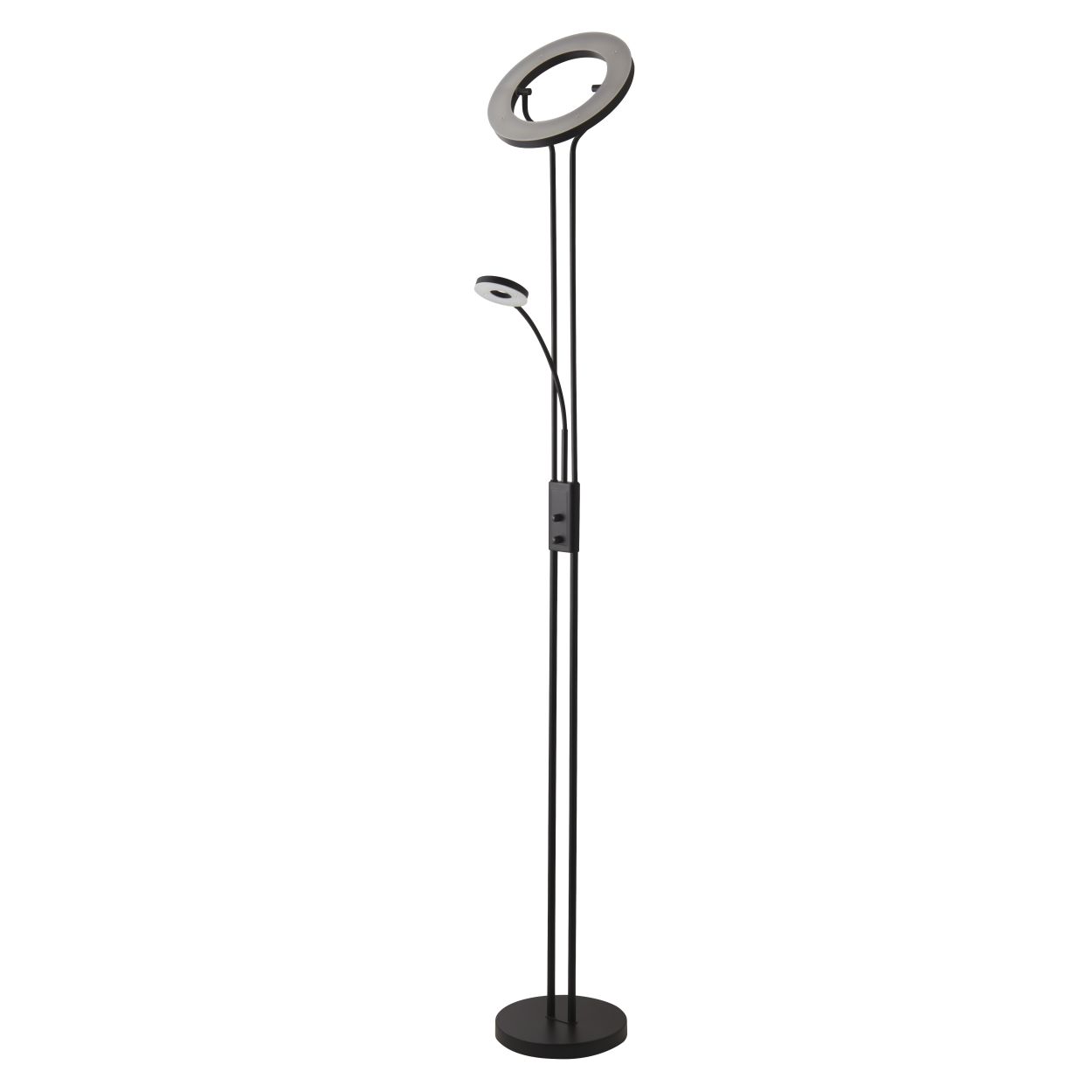 Searchlight Mother & Child Vloerlamp Mat Zwart Metaal