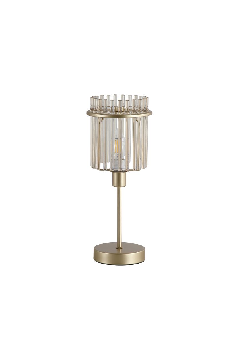 Searchlight Swizzle 1Lt Tafellamp, Goud Metaal with Champagne Rods