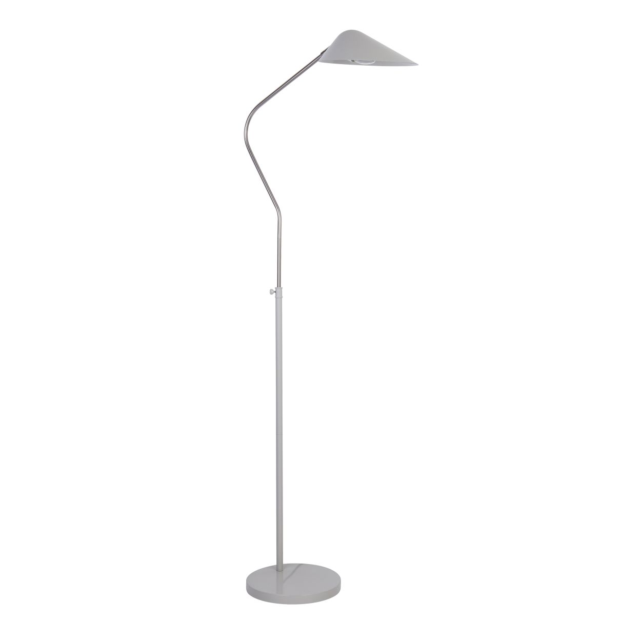 Searchlight Swan Vloerlamp Chroom & Wit Metaal