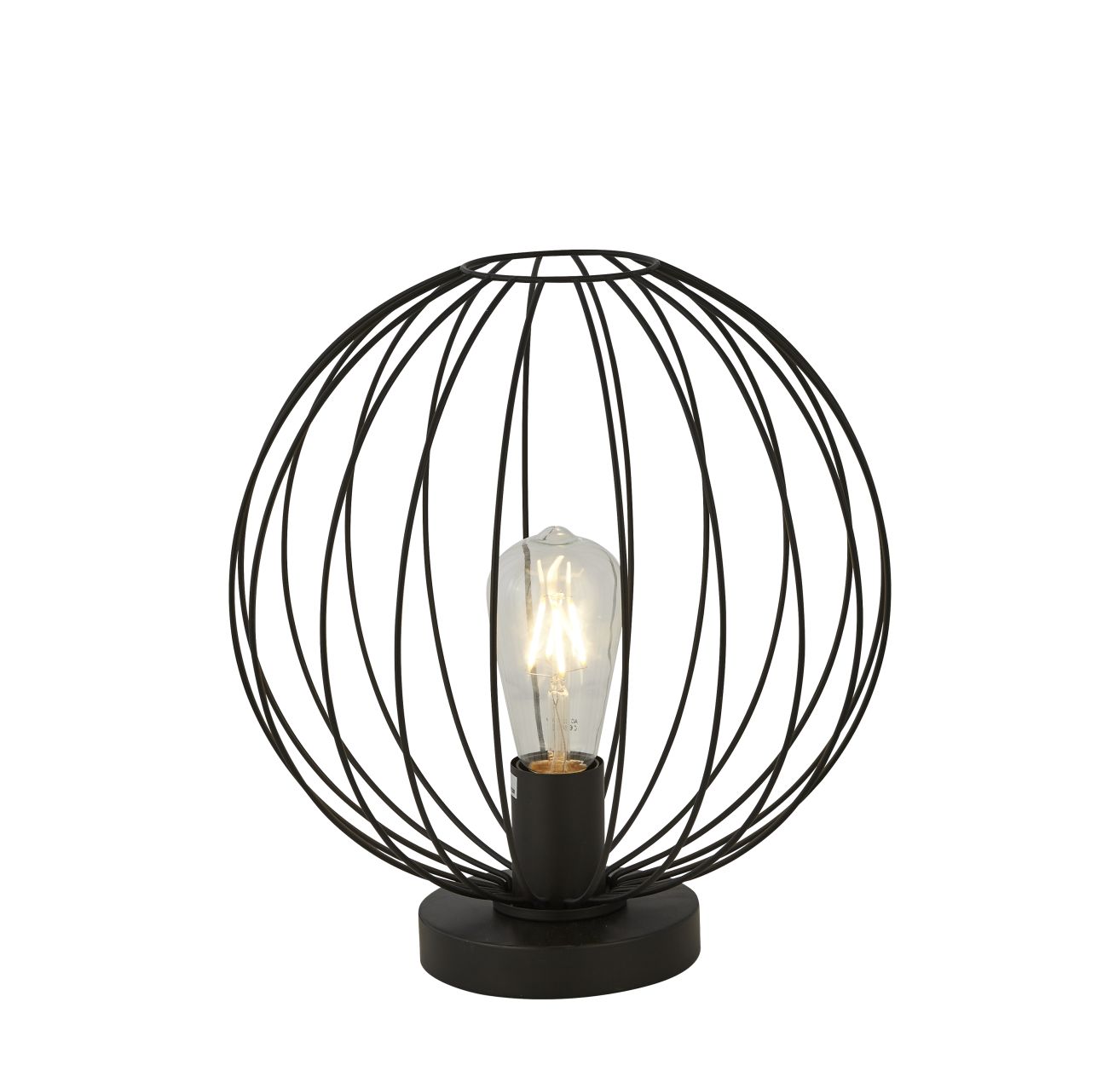 Searchlight Rondo Tafellamp Zwart Metaal