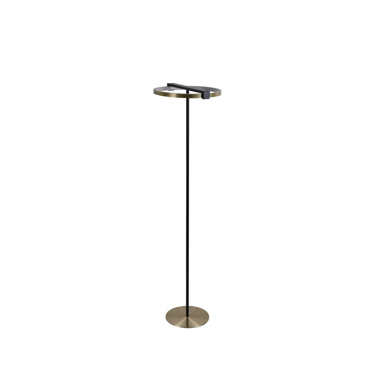 Searchlight Aerial LED Vloerlamp, Goud and Zwart Metaal