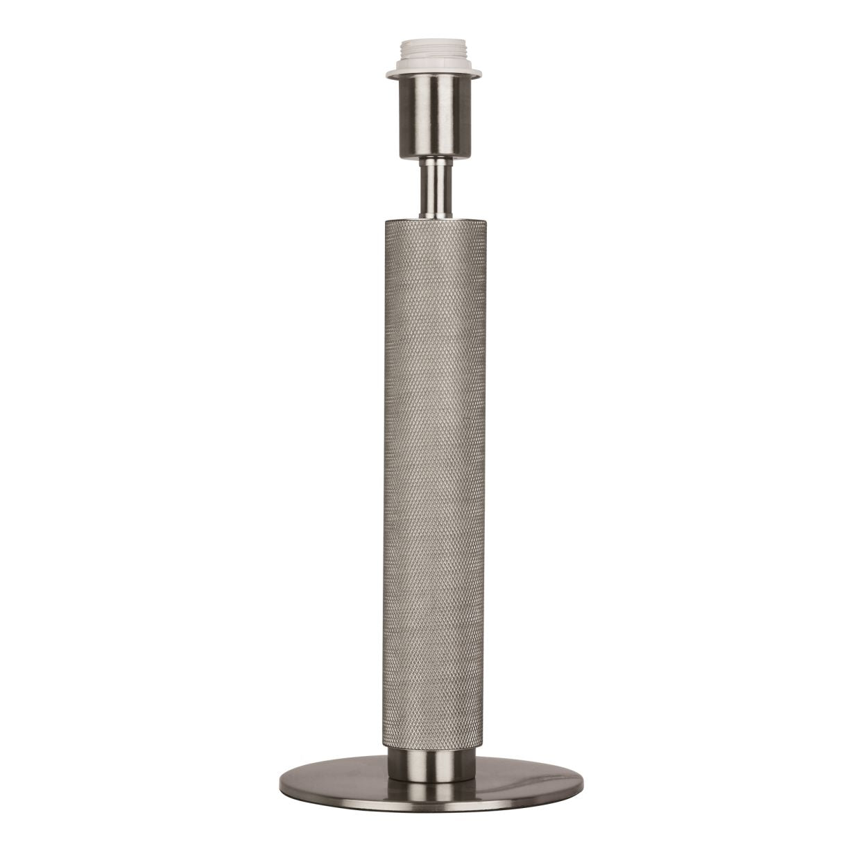 Searchlight Base Only London Tafellamp Knurled Zilver